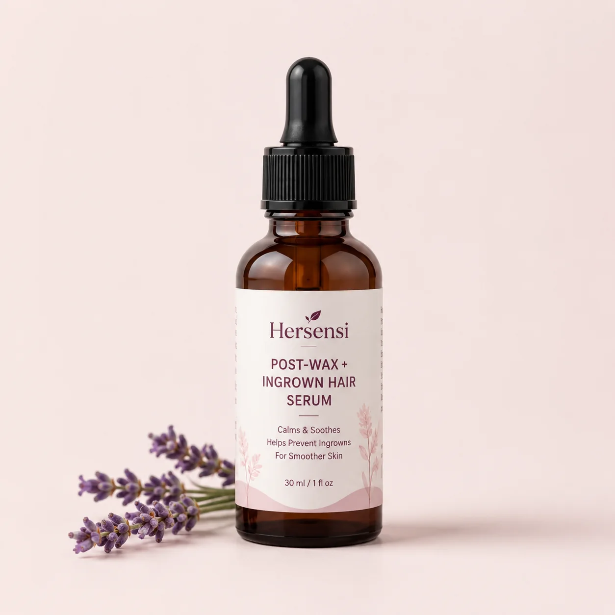 Her Sesni Post-Wax and Ingrown-Hair Serum dropper bottle